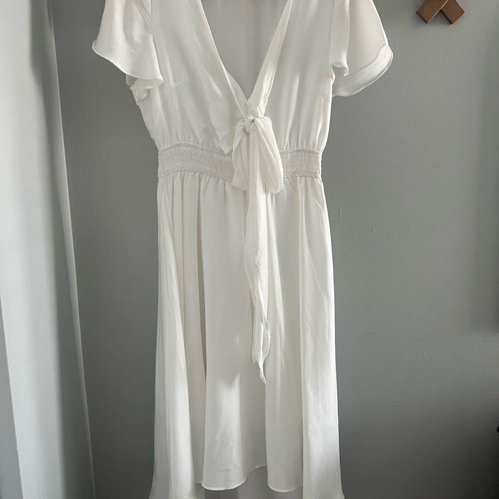 Amazon Women's White Midi Dress